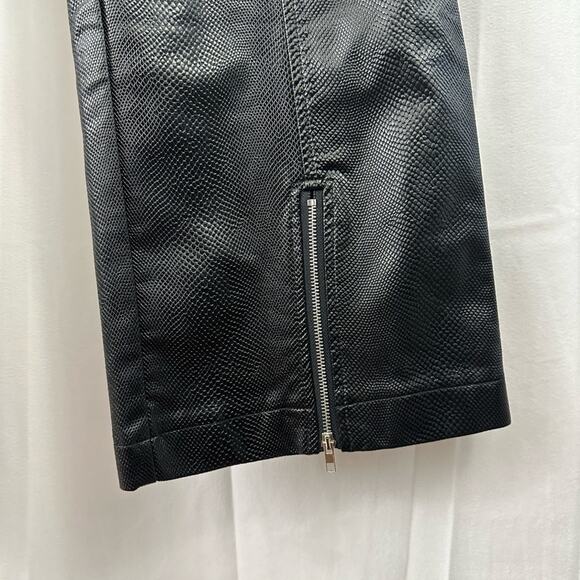 Dolls Kill Salty Moto Mission Vegan Snake Leather Pants Women’s Size Medium - Picture 3 of 7
